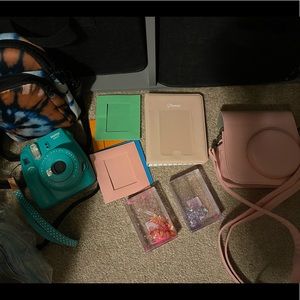 Instax mini 9 instant Polaroid camera.